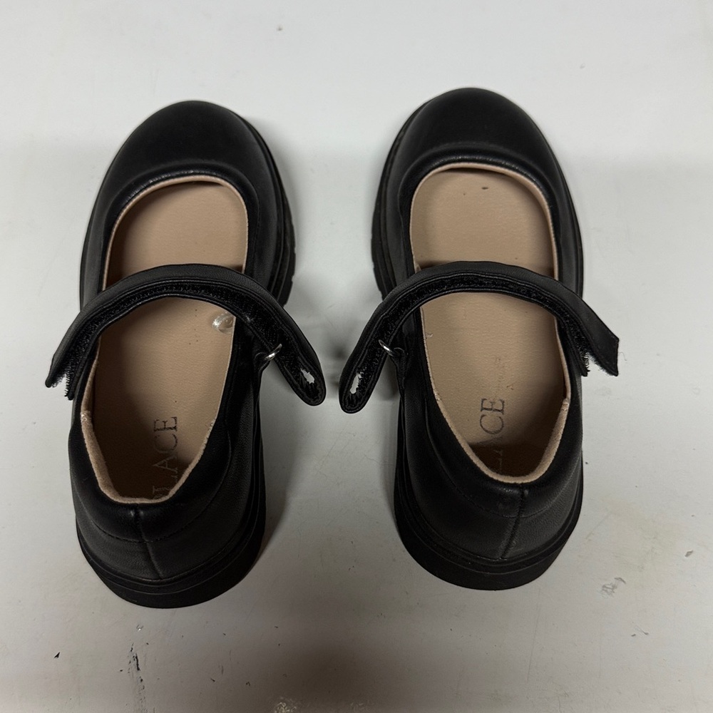 Children's place mary jane platform shoes size 11 worn once EUC black - Picture 2 of 3